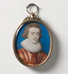 Unknown man Possible member of the Cavendish family, c17th century. Creator: John Hoskins I