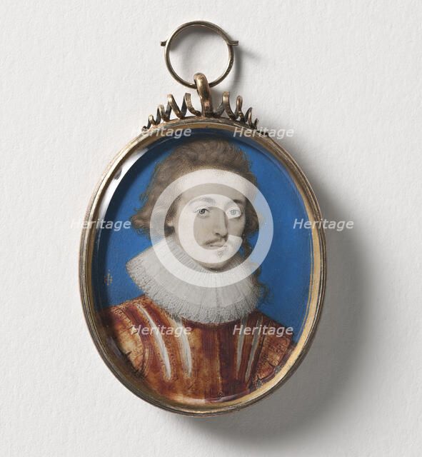 Unknown man Possible member of the Cavendish family, c17th century. Creator: John Hoskins I.