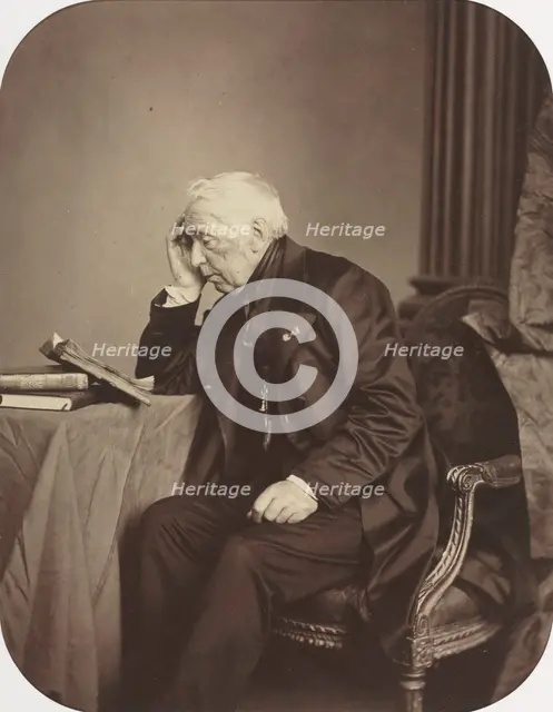 Unknown Male Sitter, c. 1860. Creator: Antoine-Samuel Adam-Salomon (French, 1818-1881).
