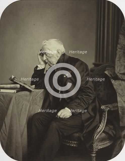 Unknown Male Sitter, c. 1860. Creator: Antoine-Samuel Adam-Salomon (French, 1818-1881).