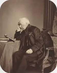 Unknown Male Sitter, c. 1860. Creator: Antoine-Samuel Adam-Salomon (French, 1818-1881)
