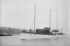 Unknown motor yacht under way, c1937. Creator: Kirk & Sons of Cowes