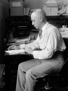 Unknown politician at desk, 1912. Creator: Harris & Ewing