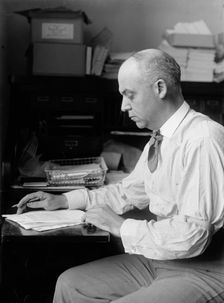 Unknown politician at desk, 1912. Creator: Harris & Ewing