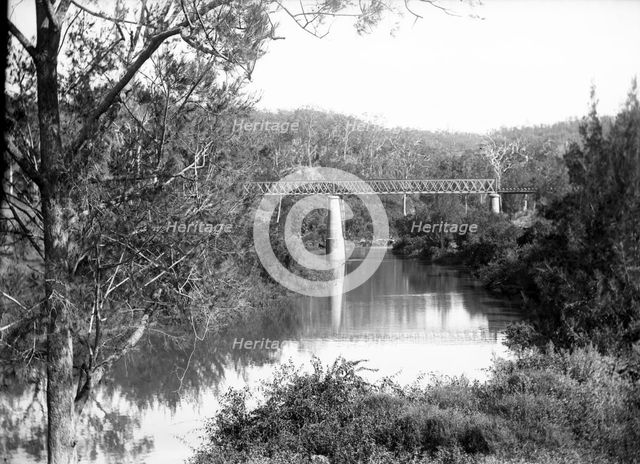 Unknown railway bridge, c1900s. Creator: Robert Augustus Henry L'Estrange.