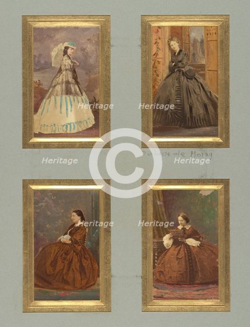 [Unknown Sitters and Duchesse de Morny], before 1865. Creator: Pierre-Louis Pierson.