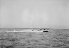Unknown speedboat underway. Creator: Kirk & Sons of Cowes