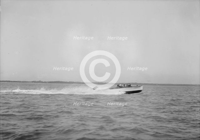Unknown speedboat underway. Creator: Kirk & Sons of Cowes.