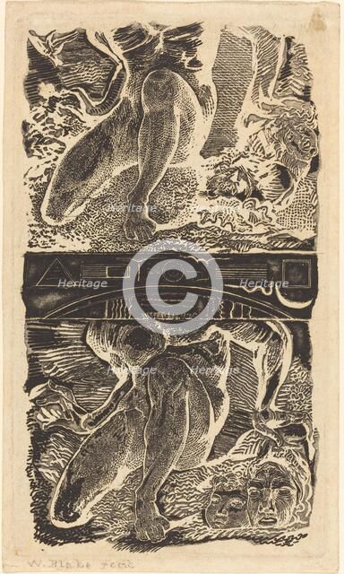 Unknown subject (Let Him look up into the Heaven and laugh in the bright air), possibly c. 1805. Creator: William Blake.