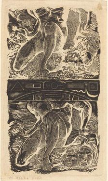 Unknown subject (Let Him look up into the Heaven and laugh in the bright air), possibly c. 1805. Creator: William Blake