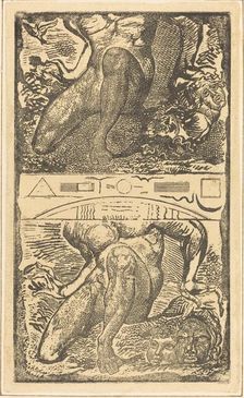 Unknown subject (Let Him look up into the Heaven and laugh in the bright air), possibly c. 1805. Creator: William Blake