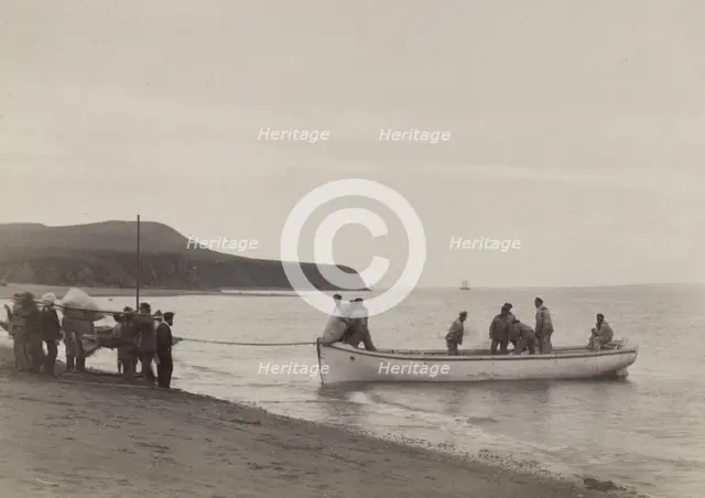 Unloading of the Provisions, 20 July, 1889. Creator: Unknown.