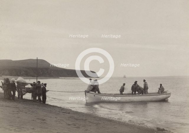 Unloading of the Provisions, 20 July, 1889. Creator: Unknown.