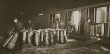 Unloading a milk train, London, 20th century. Creator: Unknown