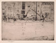 Unloading Peat, Dort, 1889. Creators: Frank Short, F. Goulding