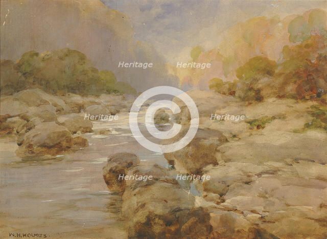 Unmodified Rock Creek, about 1910. Creator: William Henry Holmes.