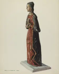 Unnamed Bulto, 1935/1942. Creator: Majel G. Claflin