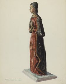 Unnamed Bulto, 1935/1942. Creator: Majel G. Claflin