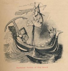 Unpleasant Position of King Harold c1860, (c1860). Artist: John Leech