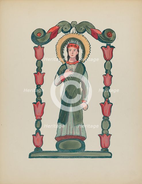 Unpublished Print for Immaculate Conception, 1935/1942. Creator: Unknown.