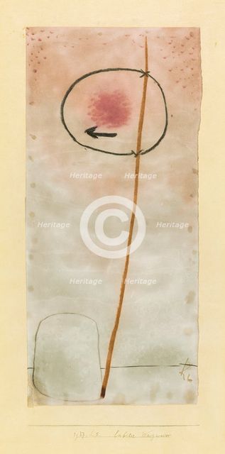 Unstable Signpost, 1937. Creator: Klee, Paul (1879-1940).