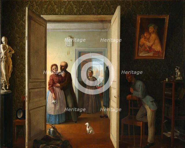 Unsuccessful Rendezvous, 1869. Artist: Bovin, Vasily Nikiforovich (1815-1870)