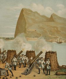 Unsuccessful siege of Gibraltar, 1704, (1891). Creator: Unknown