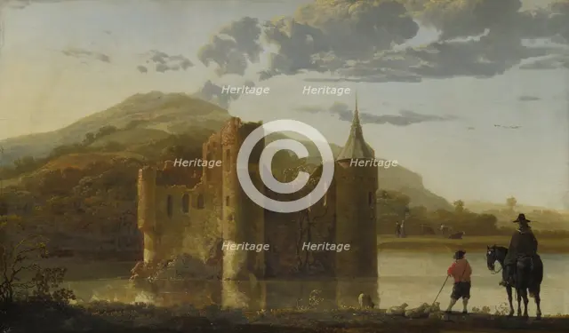 Ubbergen Castle, c. 1655. Artist: Cuyp, Aelbert (1620-1691)