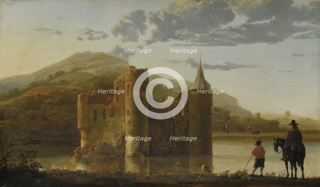Ubbergen Castle, c. 1655. Artist: Cuyp, Aelbert (1620-1691)