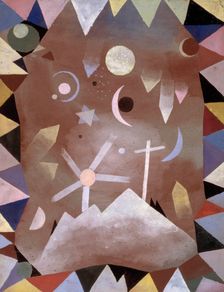 Über Bergeshöhe (Above Mountain Summit), 1917. Creator: Klee, Paul (1879-1940)