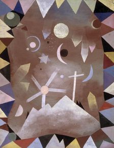 Über Bergeshöhe (Above Mountain Summit), 1917. Creator: Klee, Paul (1879-1940)