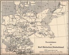 Ubersichtskarte zu Kurt Hielscher Deutschland 1931. Artist: Kurt Hielscher
