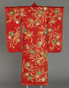 Uchikake, Japan, Edo period (1615-1868), 1775/1800. Creator: Unknown