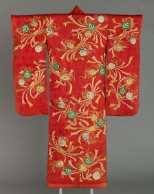 Uchikake, Japan, Edo period (1615-1868), 1775/1800. Creator: Unknown