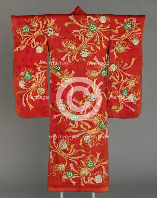 Uchikake, Japan, Edo period (1615-1868), 1775/1800. Creator: Unknown.
