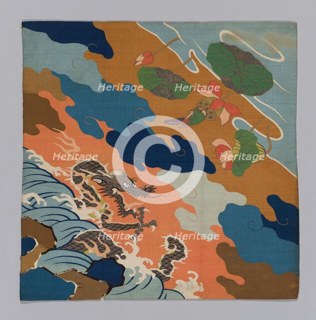 Uchishiki (Altar Cloth), Japan, Edo period (1615-1868), 1700/50. Creator: Unknown.