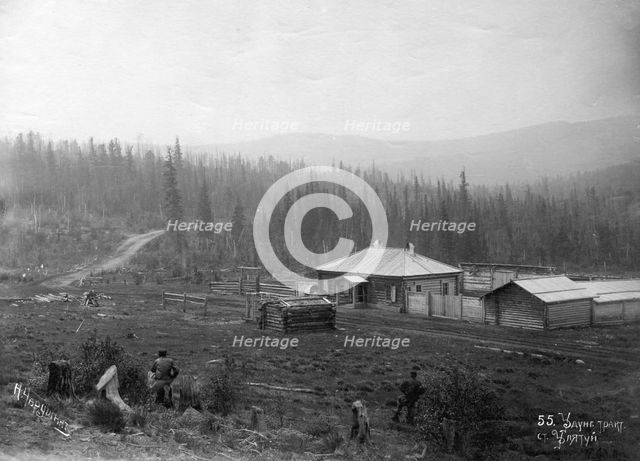 Udungui trade route: Ulyatui village, end of 19th century. Creator: Nikolai Apollonovich Charushin.