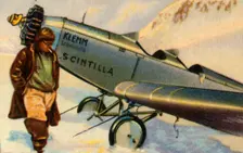 Udet lands on the Plateau du Trient, Mont Blanc, 1929, (1932). Creator: Unknown