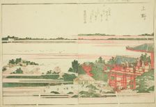 Ueno, from the illustrated book "Picture Book of Amusements of the East (Ehon..., Japan, c. 1802. Creator: Hokusai