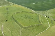 Uffington Castle, Iron Age hillfort, Oxfordshire, 2015. Artist: Steven Baker