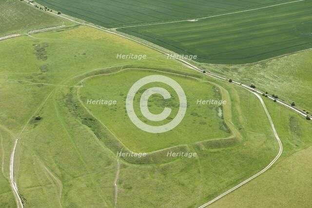 Uffington Castle, Iron Age hillfort, Oxfordshire, 2015. Artist: Steven Baker.