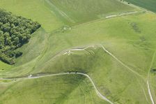 Uffington White Horse chalk figure, White Horse Hill, Oxfordshire, 2015. Creator: Historic England