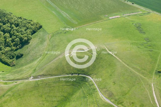 Uffington White Horse chalk figure, White Horse Hill, Oxfordshire, 2015. Creator: Historic England.