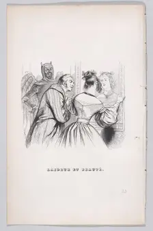 Ugliness and Beauty from The Complete Works of Béranger, 1836. Creator: Theodore Maurisset
