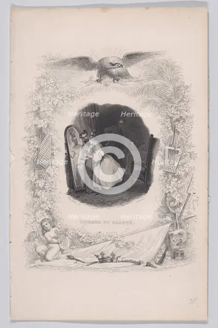 Ugliness and Beauty, from The Songs of Béranger, 1829. Creator: Melchior Péronard.