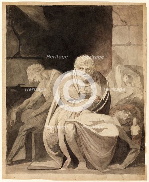 Ugolino and His Sons Starving to Death in the Tower, 1806. Creator: Henry Fuseli.