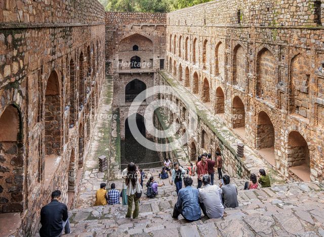 Ugrasen ki Baoli, Stepwell, India, 2023. Creator: Peter Thompson.