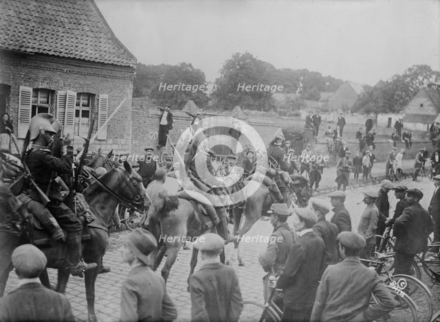 Uhlan prisoners near Douai, between c1914 and c1915. Creator: Bain News Service.