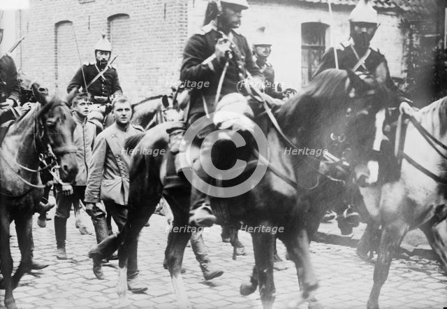 Uhlan prisoners at Guelzin, between c1914 and c1915. Creator: Bain News Service.