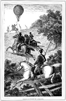 Uhlans in Pursuit of a Balloon Franco-Prussian War, 1870-1871 (1881)